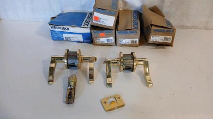 (6) Assorted Weiser Lock Door Handles