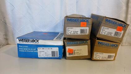 (5) Assorted Weiser Lock Door Handles