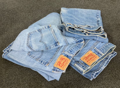 (3) Pairs of Levi Original Riveted Jeans