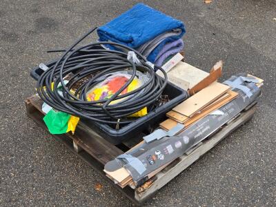 Whole Pallet of Assorted Items: (3) Moving Blankets, Planter w/ Soil Bag, Water Line & More!