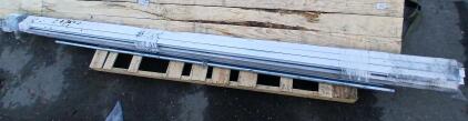(2) Galvanized 1"x10' Poles (11) Galvanized Rails 14'