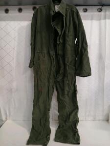 US Army Men's Cotton Sateen Coveralls By Lajas Industries Size X-Large
