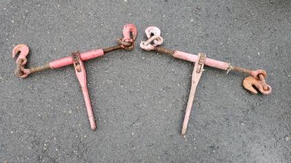 (2) Ratchet Chain Binders