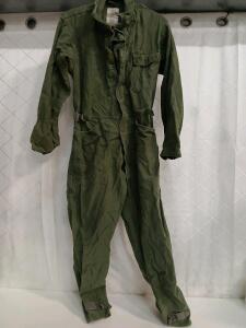 US Army Men's Cotton Sateen Coveralls By Lajas Industries Size Medium