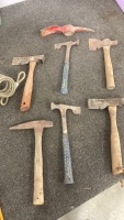 (2) Hammers, Pick Axe, & More