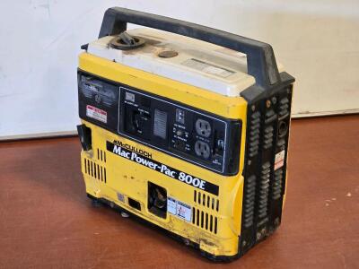 McCulloch Mac Power-Pac 800E Portable Generator - 16"H x 17"W x 8"D