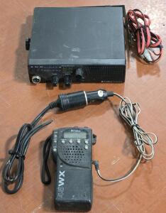 Cobra 18 WX ST II Sound Tracker CB Radio & Cobra 45 WX Handheld CB Radio