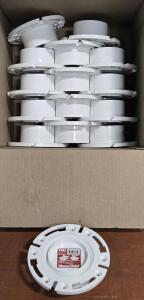 (15) Sioux Chief 3" Hub / Inside 4" PVC Closet Flange W/ TKO Knock Out