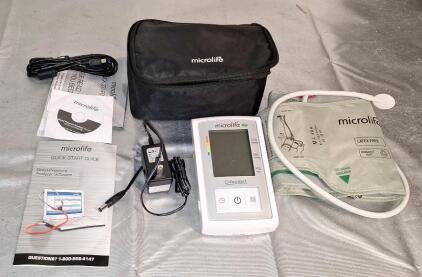 (1) Microlife Blood Pressure Monitor W/ AC Adapter
