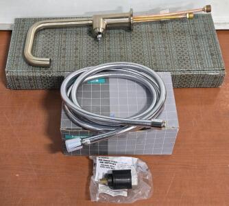 Brizo Bar Faucet (No Handle), Hansgrohe Techniflex Shower Hose - 78" x &frac12;" & Single Lever Faucet Cartridge