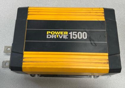 PowerDrive 1500 Watt Power Inverter. This device converts a vehicle's 12V DC power into 110V AC power, allowing household devices to be used on the go. <br/>Continuous Power: Provides 1500 watts of continuous AC power. <br/>Outlets: Features four 3-prong 