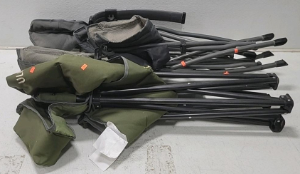 (1) Uline Camping Chair (2) SST Camling Chairs