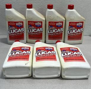 (7) Racing Lucas 20W-50 Synthetic Oil (Please Read Description)