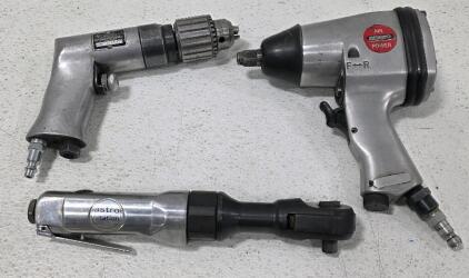 Air Mechanic Impact Wrench, Chicago Pneumatic CP-854 Drill, Astro Ratchet