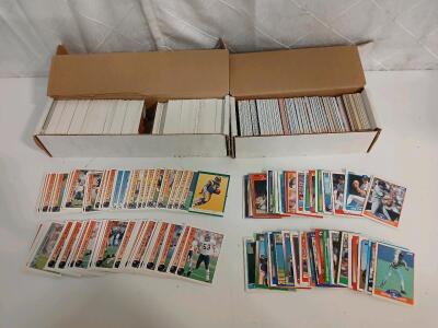 Approx. (400+) Assorted 1986-1999 Fleer, Donruss, Score And Pacific Football And Baseball Cards