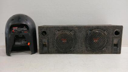 (1) Coleman Procat Portable Catalytic Heater (1) Subwoofer Box W/ 2 Punch 8" Speakers -30"L x10"W x10"H