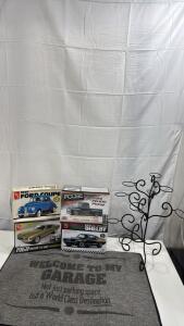 (4) Model Kits , Candle Holder , Garage Entry Mat