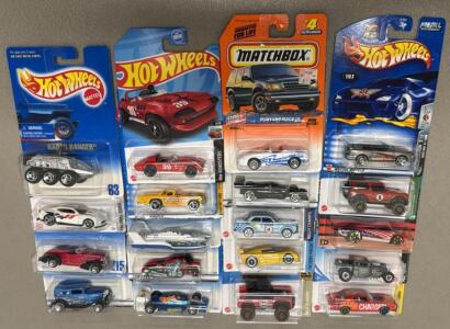 (19) Hot Wheels & Matchbox Collection, Various Models & Series