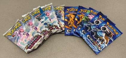 10 Pokemon Evolutions And Astral Radiance Booster Packs (Replicas)
