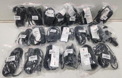 (20) HUANCHAIN Indoor Outdoor Black Extension Cord 15 ft