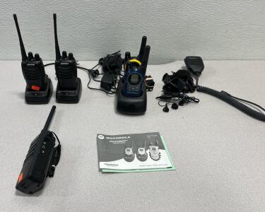 BAOFENG BF-888S Two-Way Radios (Pack of 2),(1) RETCVIS, Motorola Talkabout MH230R two-way radios and accompanying accessories. <br/>This model is designed for general purpose use, suitable for camping or emergency preparedness kits. <br/>It offers a range