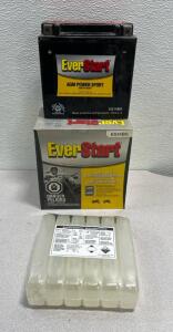 EverStart AGM Power Sport ES14BS battery.+/$100 Value (Read Description)