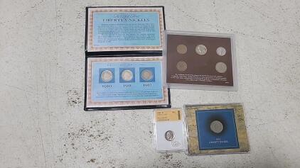 1969 D Roosevelt Dime MS70 Rare Toner, Liberty Nickels Set 1910-1912