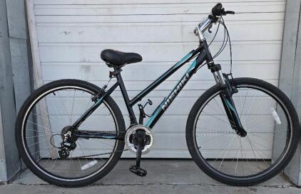 Nishiki 26" 7-speed Alamosa Bike, black & teal