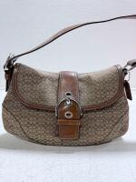 Coach Shoulder Bag, Canvas with Leather Trim, Serial B0394-F11209 - 2