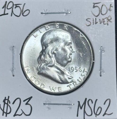(1) 1956 MS62 Silver Mint State Franklin Half Dollar