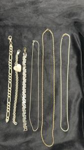 Lot Of Stamped .925 Silver Necklace&rsquo;s & Bracelets