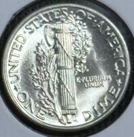 (1) 1937-D MS68FB Rare Full Bands Mercury Dime - 3