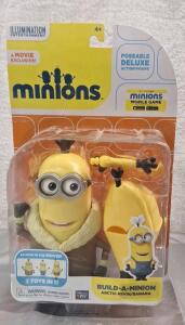 (1) Minions Build-a-Minion Arctic Kevin/Banana Deluxe 3-In-1 Action Figure.<br/>