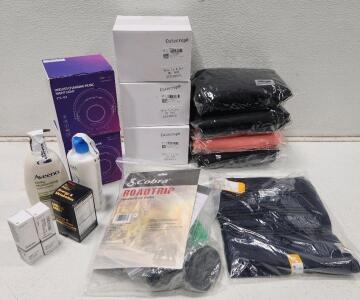 (1) USB Heated Hat Scarf Gloves Set of 3 (2) SoundTechnology Wireless Charging Music Night Light PX-03 (1) Ave enough Daily Moisturizing Body Lotion And More