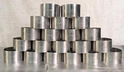 (20) Ateco 3" x 1.75" Stainless Steel Cake / Dessert Rings