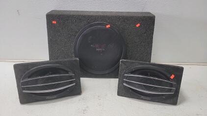 Pioneer Car Audio Speaker Set with Subwoofer, 6x9" Speakers, 10" Subwoofer