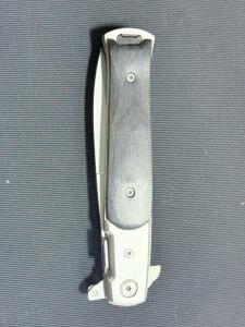 Stiletto Folding Knife, 1045 Surgical Steel Blade, Titanium Design