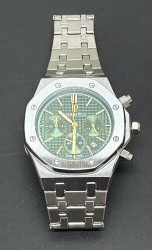 Audemars Piguet Royal Oak Chronograph Watch, Stainless Steel, Green Dial (Unverified)