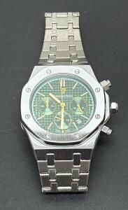 Audemars Piguet Royal Oak Chronograph Watch, Stainless Steel, Green Dial (Unverified)