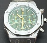 Audemars Piguet Royal Oak Chronograph Watch, Stainless Steel, Green Dial (Unverified) - 2