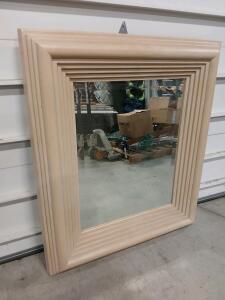 Mirror W/ Wood Like Boarder -44"L x50"H x5"W