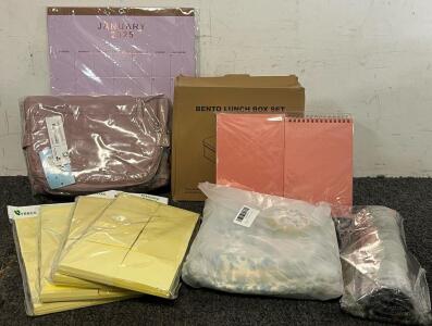 Office / School Supplies Including Backpack, Bento Box, Mouse Pad, Sticky Notes, Notebooks & More