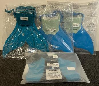 (3) Children&rsquo;s Ajustable Mermaid Swim Fins & Women&rsquo;s XS Wetsuit