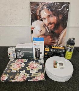 Half-Face Respirator, Multi-Function Holder, Heavy Duty Black Gloves, Jesus Wall Decor, Yeti Water Bottle, Cake Boards, Laptop Cover
