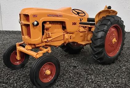 Minneapolis-Moline 445 Diecast Tractor Model, Orange, Serial 2246