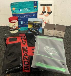 M10 Wireless Earphones, Men&rsquo;s 2-In-1 Running Shorts (XL), (2) Pcs Knee Braces, Hims Goodnight Wrinkle Cream & More