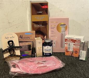 2-In-1 Electric Razor, Lash Clusters Kit, Coffee Brown Hair Dye, Face Icing Mask & More