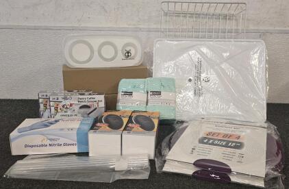 (2) Electric Can Openers, (2) Packs Of Microwave Mats, Drying Dish Rack, (2) Pastry Cutter Bench Scraper Set And More