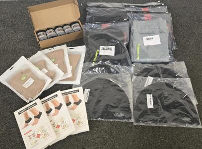 (6) Pairs Of 2-in-1 Running Shorts, Skullcaps, Compression Socks, Arthritis Gloves