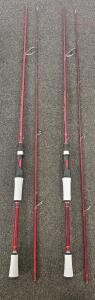 (2) OneBass 6.5' Fishing Rods- Red, Brand New